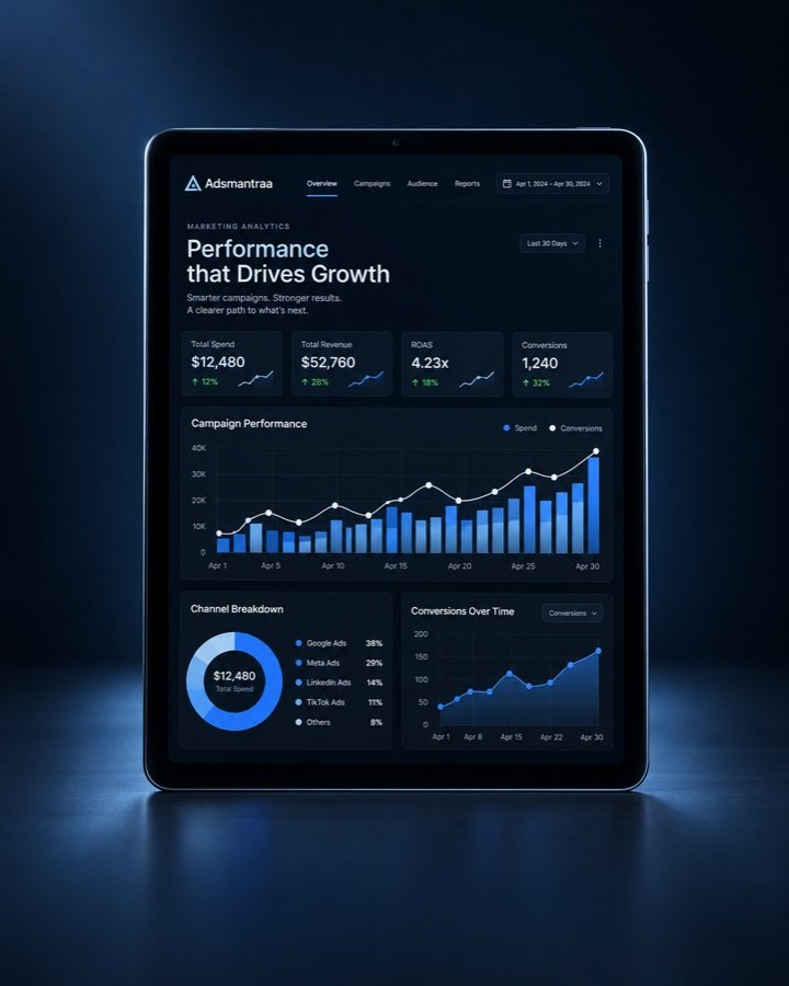 Marketing analytics dashboard